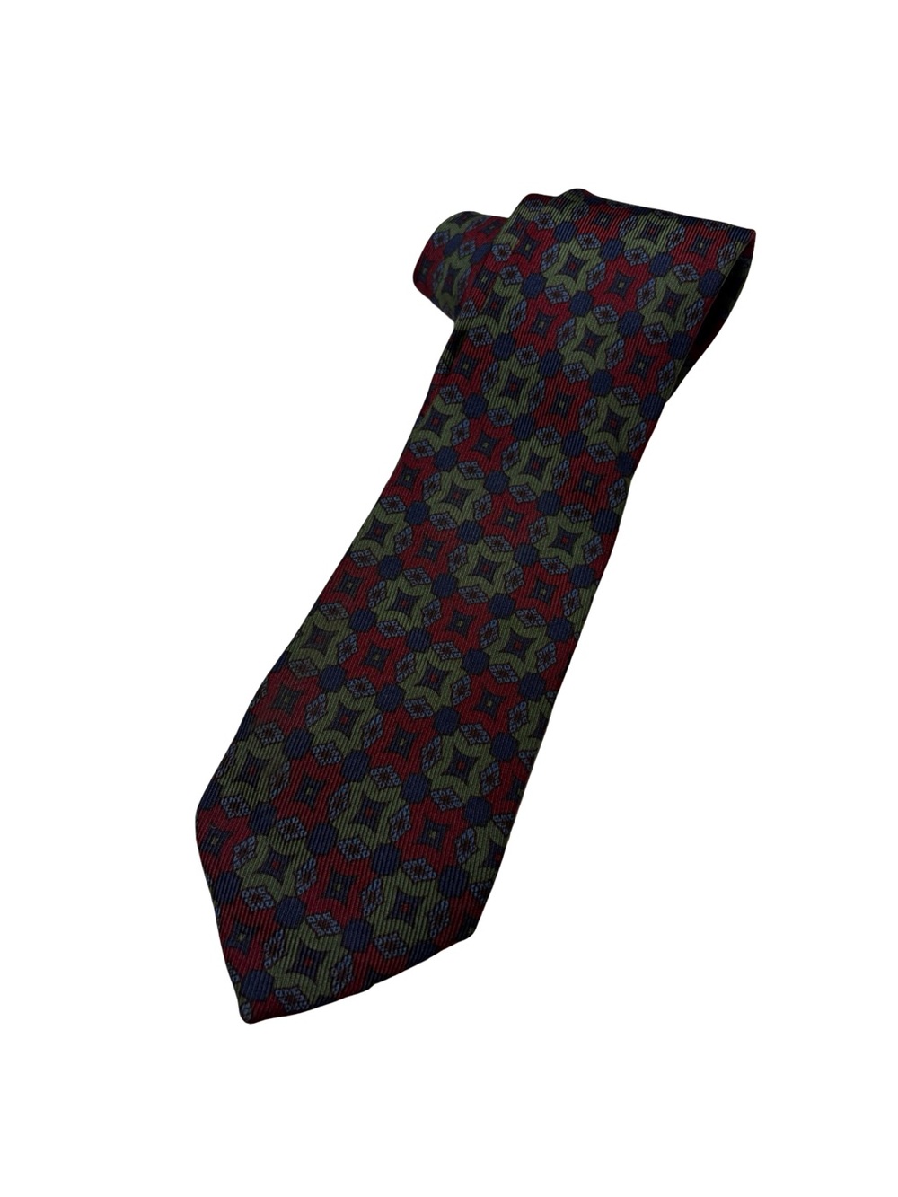 Vintage Hill & Drake 100% Silk Tie Handmade in England Michael Drake